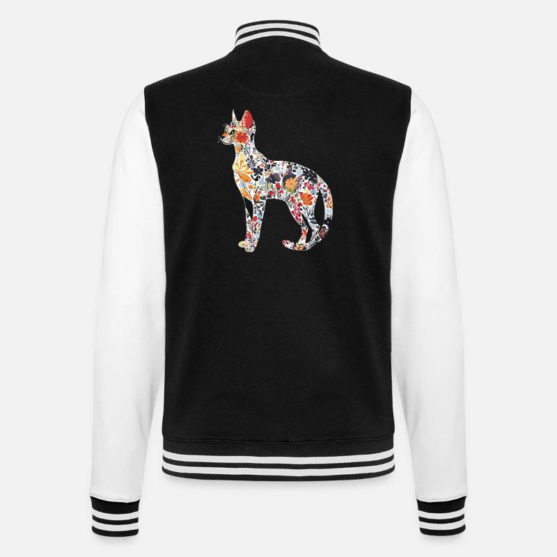 Savanne - College-Sweatjacke - Schwarz/Weiß