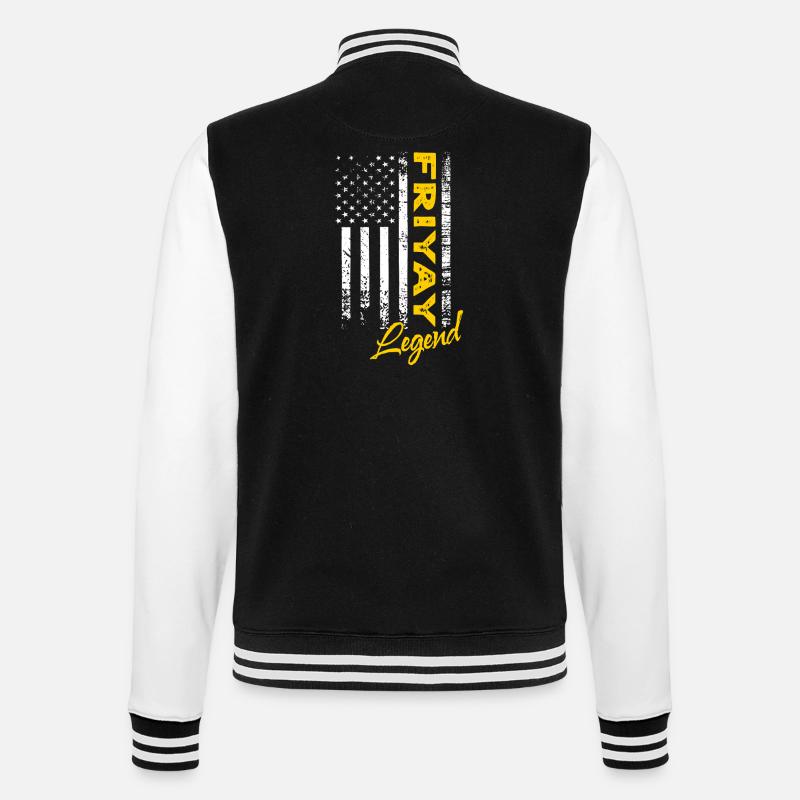 Friyay Legend - College Sweat Jacket - black/white