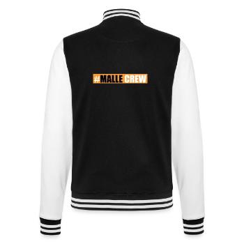 Malle Crew - College Sweat Jacket - black/white - Back - Marisol (170cm)
