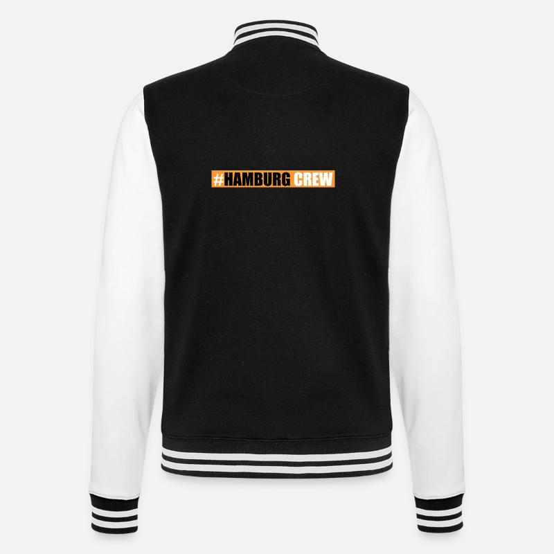 Équipage Hambourg - Veste Teddy - noir/blanc