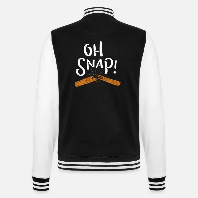 Oh, snap ! Brisé - Veste Teddy - noir/blanc