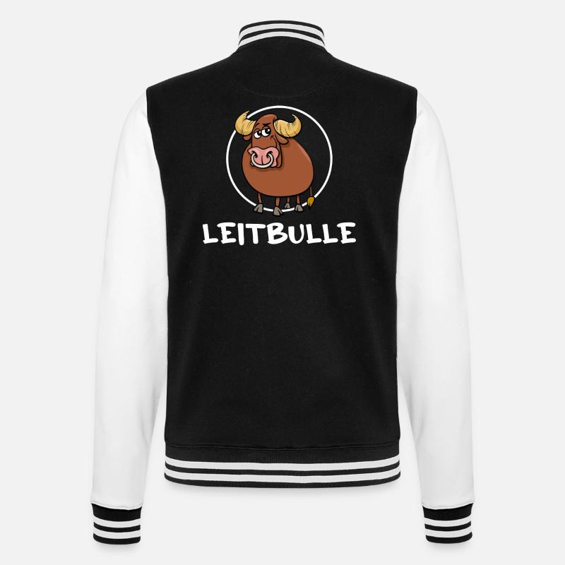 Vache Bull Élevage Bovins « Leitbulle"Gestionnaire - Veste Teddy - noir/blanc