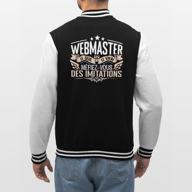 Webmaster le seul Webmaster le vrai Webmaster Veste Teddy