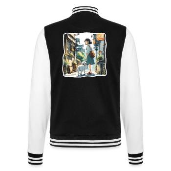 Anime / Comic / Japanese / Cartoon / Cartoon - College Sweat Jacket - black/white - Back - Marisol (170cm)
