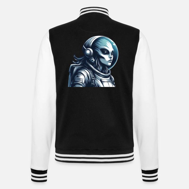 Exploration spatiale d’astronautes extraterrestres - Veste Teddy - noir/blanc