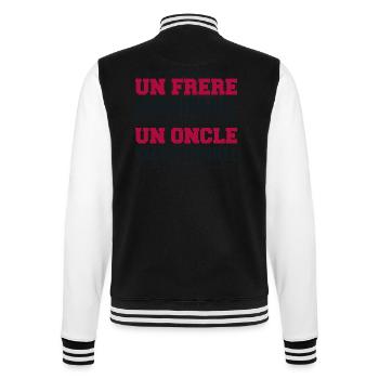 Ein außergewöhnliches Onkelgeschenk für Brother - College-Sweatjacke - Schwarz/Weiß - Hinten - Marisol (170cm)