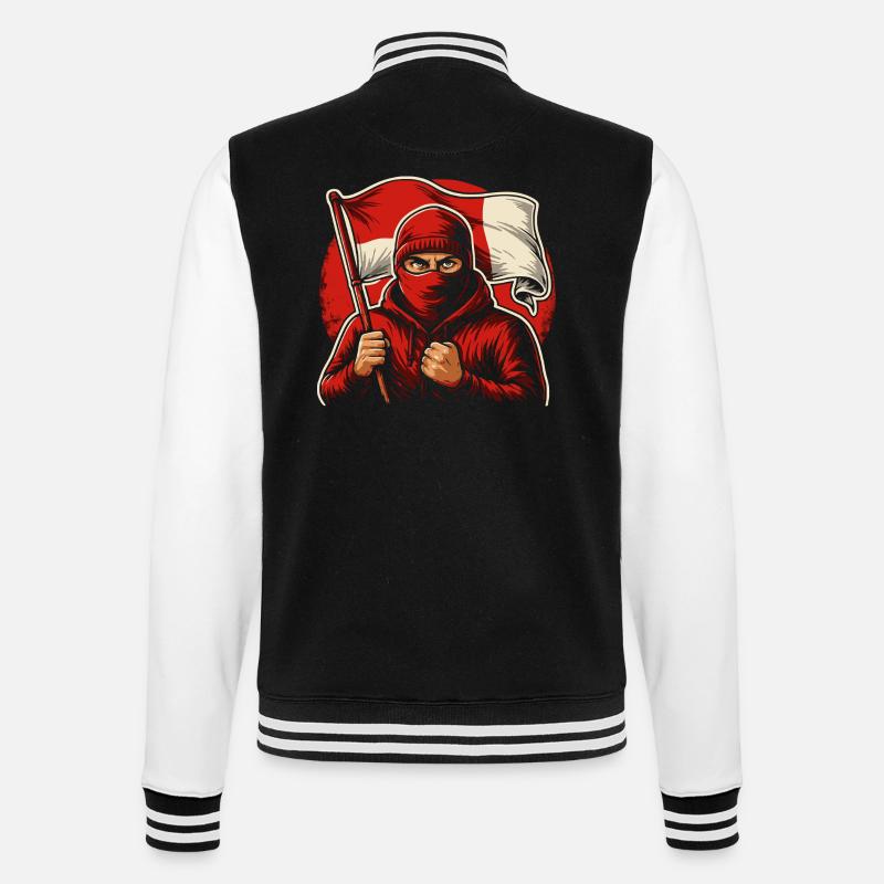 Ventilateurs Cologne Berlin Rot Weiss - Veste Teddy - noir/blanc