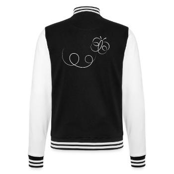 Schmetterling - College-Sweatjacke - Schwarz/Weiß - Hinten - Marisol (170cm)