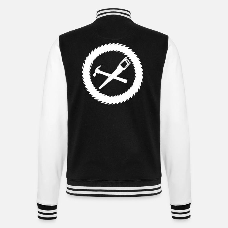 Carpenter Zimmermann Circular Saw - College Sweat Jacket - black/white