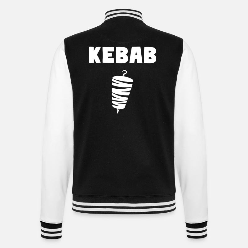 Kebab Grill Pide Kebab - College Sweat Jacket - black/white