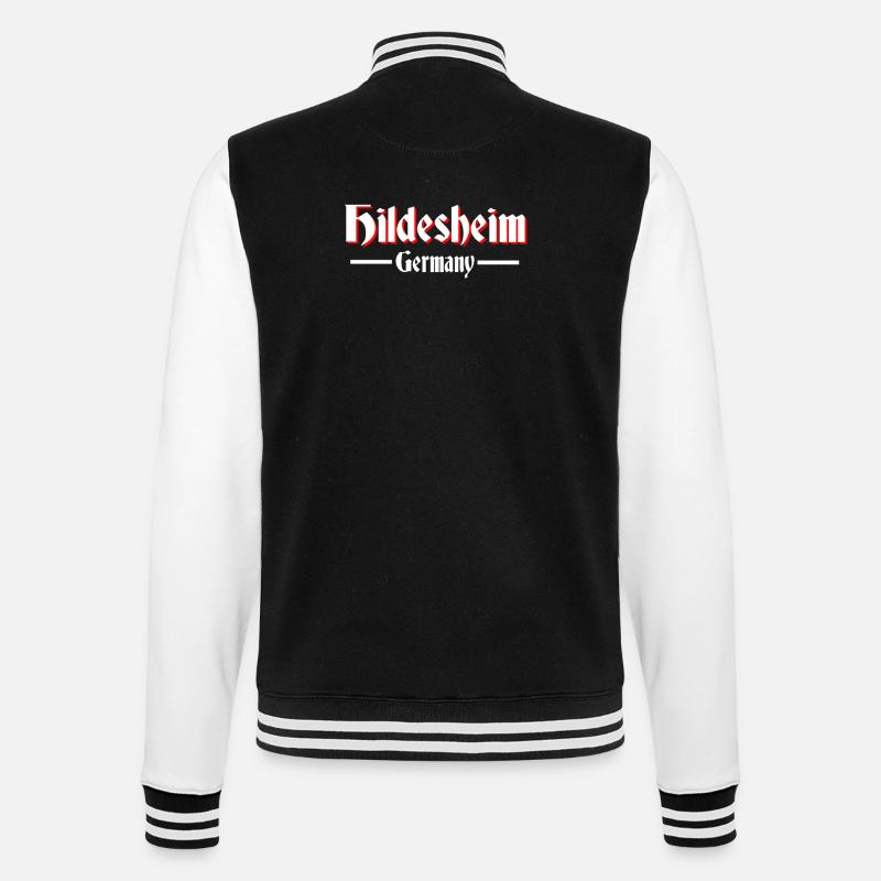 Hildesheim - College-Sweatjacke - Schwarz/Weiß
