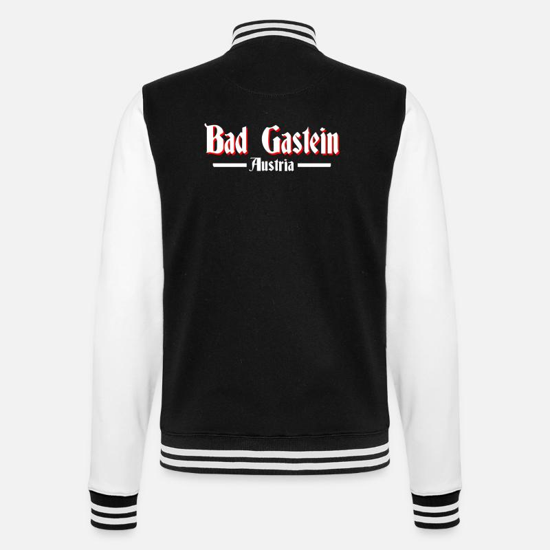 Bad Gastein - College Sweat Jacket - black/white