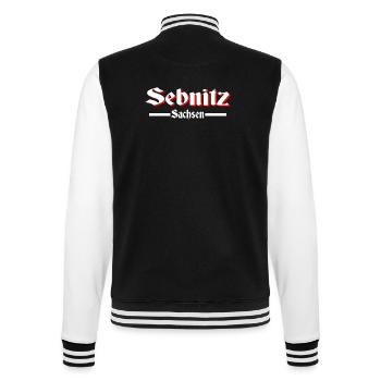 Sebnitz - College-Sweatjacke - Schwarz/Weiß - Hinten - Marisol (170cm)
