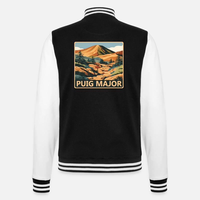 Puig Major Mallorca - College-Sweatjacke - Schwarz/Weiß