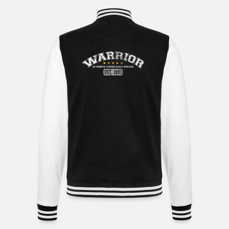 Stefan Buben Warrior - College-Sweatjacke - Schwarz/Weiß