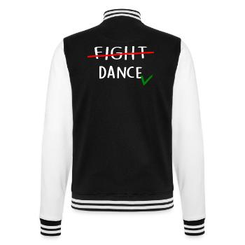 Tänzer tanzen ANTI-WAR-DANCE Tanzschule - College-Sweatjacke - Schwarz/Weiß - Hinten - Marisol (170cm)