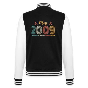May 2009 Retro Birthday May 2009 - College Sweat Jacket - black/white - Back - Marisol (170cm)
