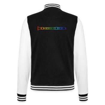Flûte, Flûte, Orchestre, Musique Arc-en-ciel - Veste Teddy - noir/blanc - Dos - Marisol (170cm)