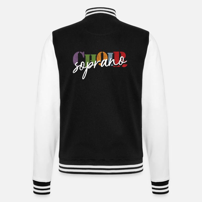 Chorale Soprano Chanteuse - Veste Teddy - noir/blanc