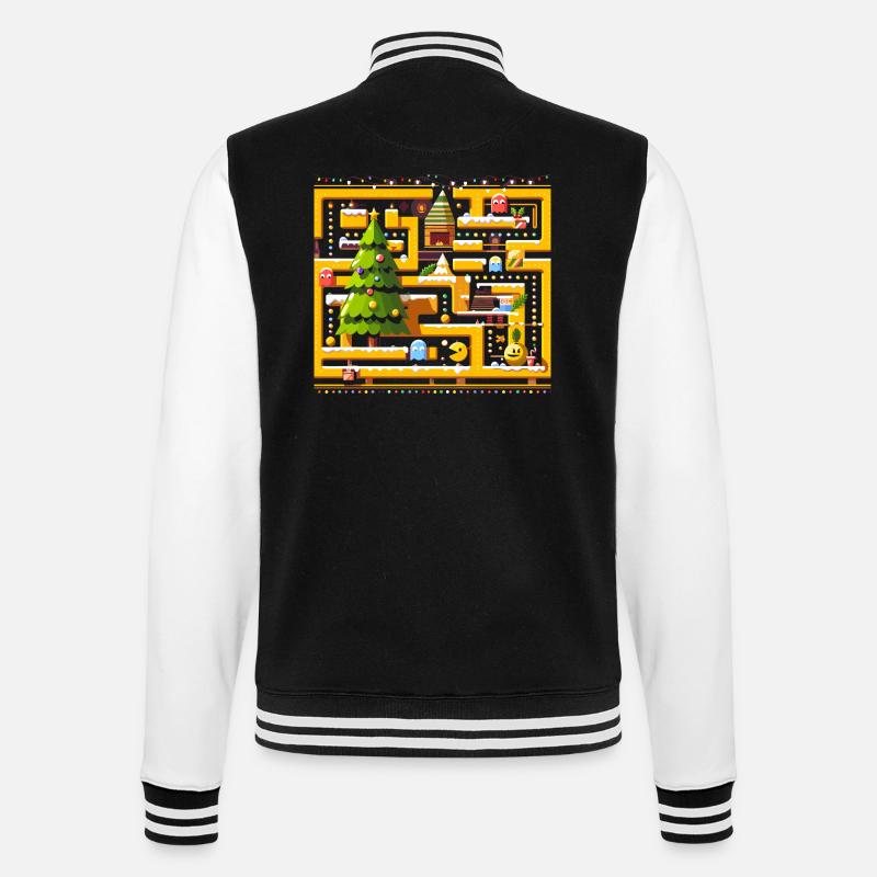 jeu d’arcade Noël - Veste Teddy - noir/blanc