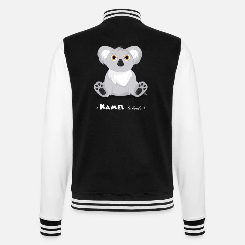 Kamel le koala - Veste Teddy - noir/blanc