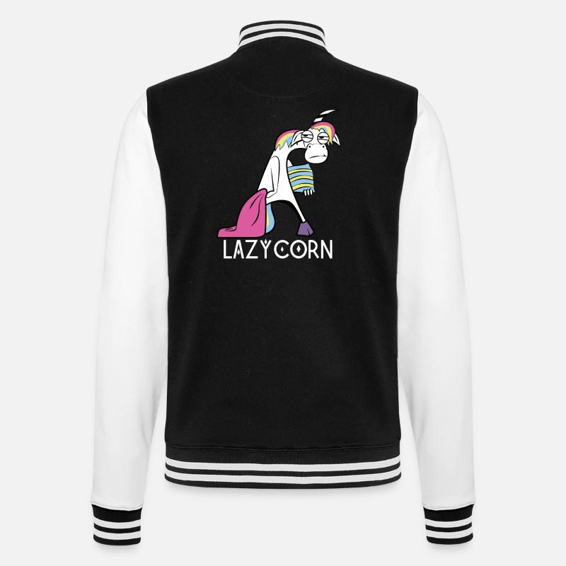 LazyCorn - Veste Teddy - noir/blanc