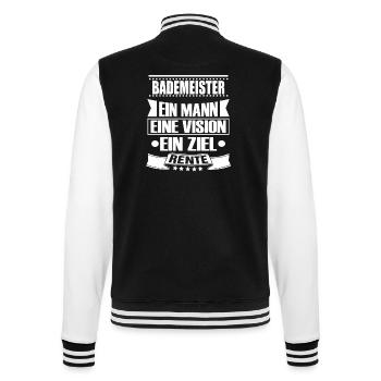 BADEMEISTER - College-Sweatjacke - Schwarz/Weiß - Hinten - Marisol (170cm)
