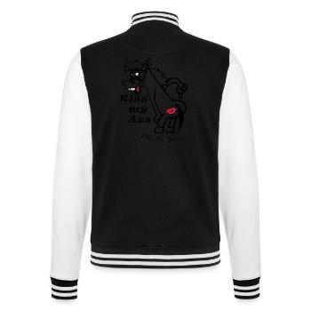 hello_pony_kiss_my_ass_ - Veste Teddy - noir/blanc - Dos - Marisol (170cm)