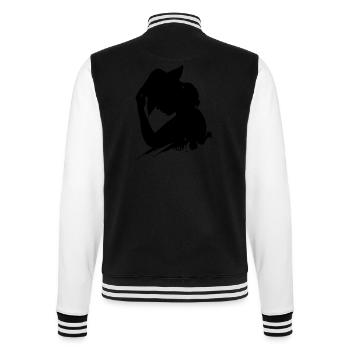 JaC's Cowgirl - College-Sweatjacke - Schwarz/Weiß - Hinten - Marisol (170cm)