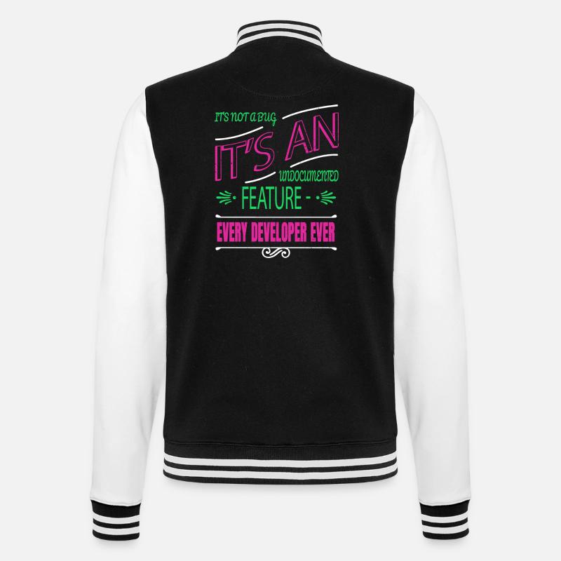 Gift Idea Statement - College Sweat Jacket - black/white