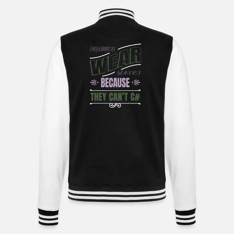 Fullstack Developer Birthday Statement quote - College Sweat Jacket - black/white
