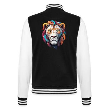 Robot Animal / AI / Mechanized Animals / Comic - College Sweat Jacket - black/white - Back - Marisol (170cm)