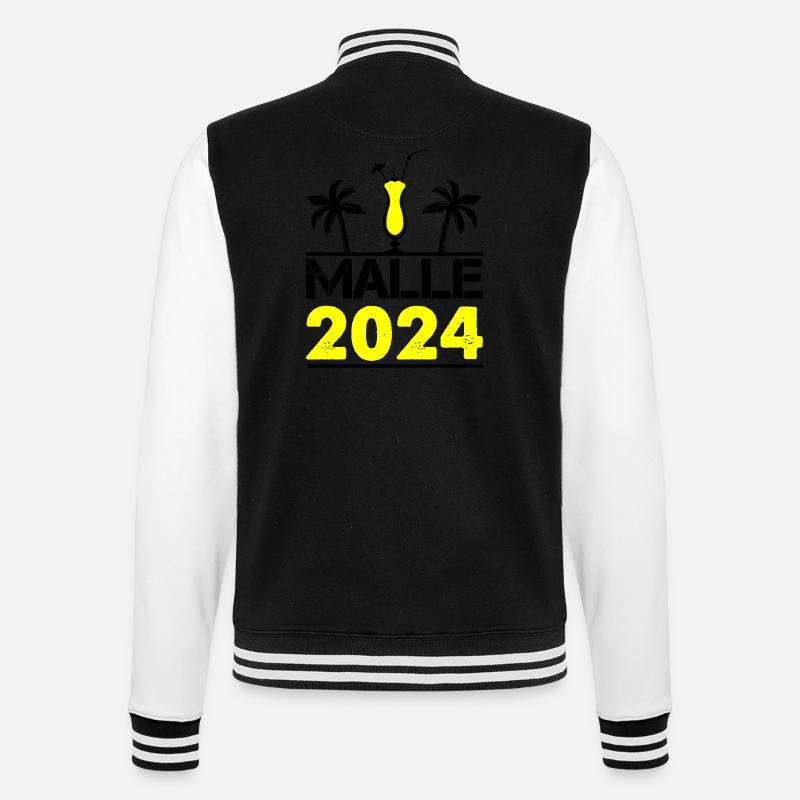 MALLE 2024 - Veste Teddy - noir/blanc