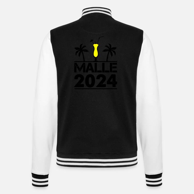 MALLE 2024 - Veste Teddy - noir/blanc