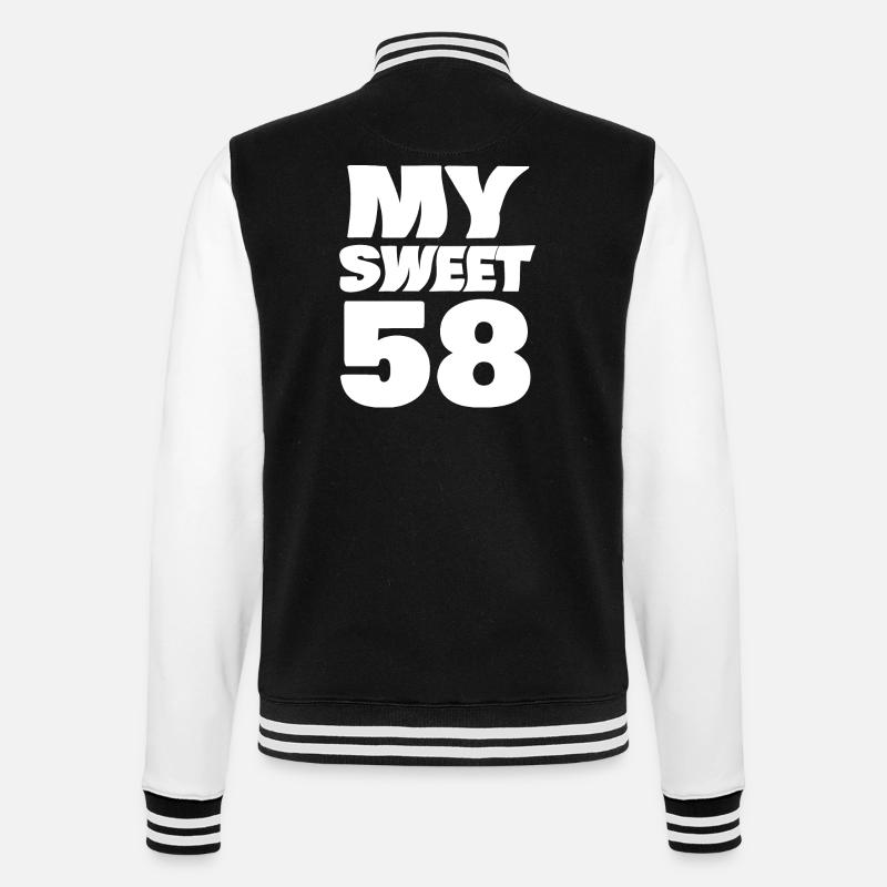 Âge 58 ans - Veste Teddy - noir/blanc