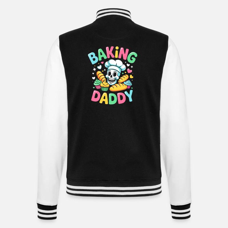 Cuisson Papa Crâne de cuisine - Veste Teddy - noir/blanc