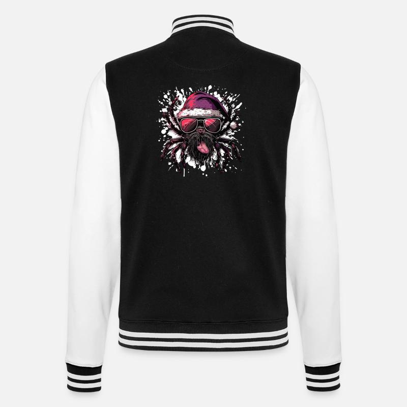 Tarentule Noël drôle - Veste Teddy - noir/blanc