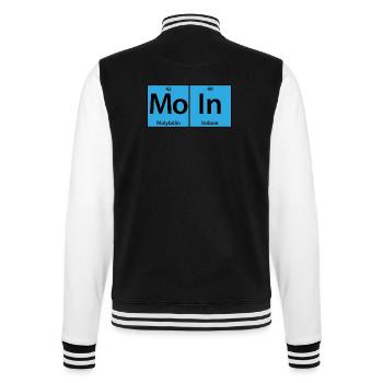 MoIn Periodensystem - College-Sweatjacke - Schwarz/Weiß - Hinten - Marisol (170cm)