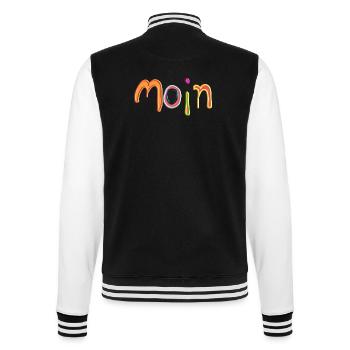 Moin 15 - College-Sweatjacke - Schwarz/Weiß - Hinten - Marisol (170cm)