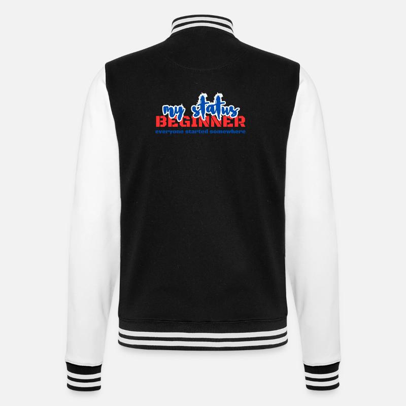BEGINNER - College Sweat Jacket - black/white