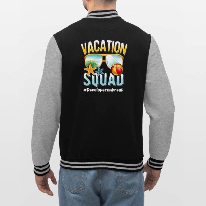 Developer Vacation Squad #Developeronbreak College Sweat Jacket