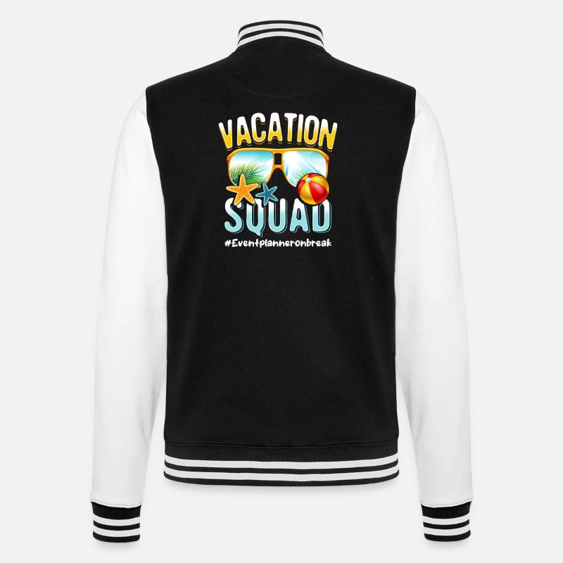 Eventplanner Vacation Squad #Eventplanneronbreak - Veste Teddy - noir/blanc
