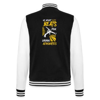 Urban Parkour Athlète Freerunning - Veste Teddy - noir/blanc - Dos - Marisol (170cm)