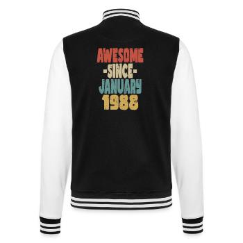 Génial Janvier 1988 - Veste Teddy - noir/blanc - Dos - Marisol (170cm)