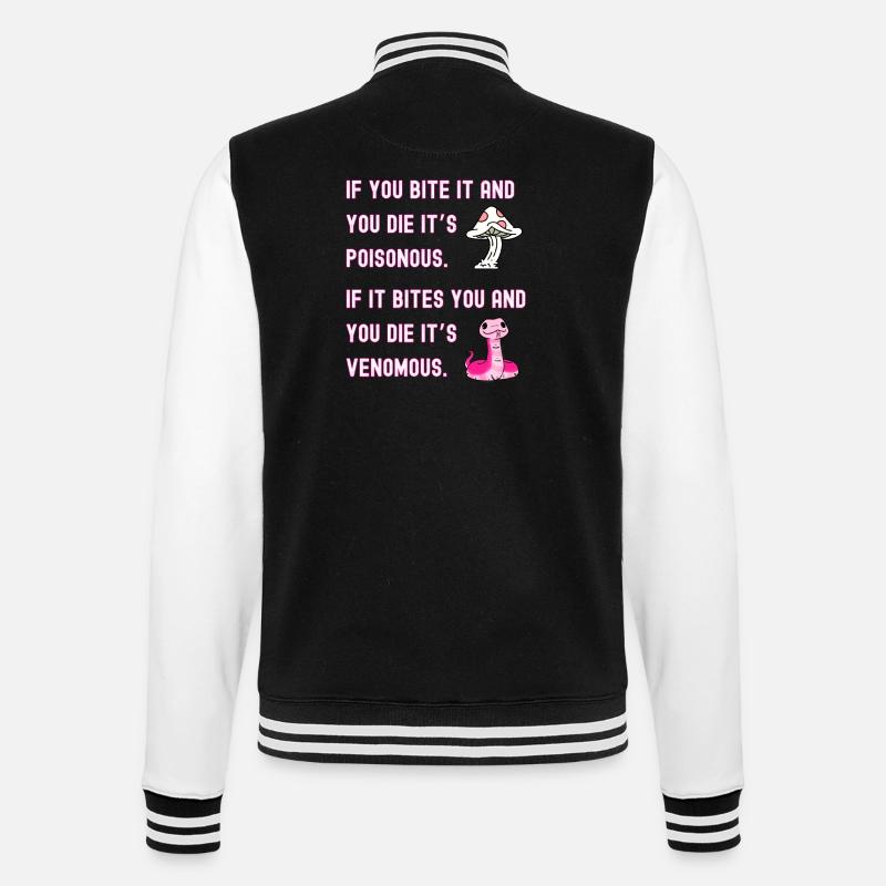 Giftig vs. giftig - College-Sweatjacke - Schwarz/Weiß