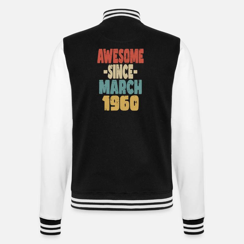 Génial mars 1960 - Veste Teddy - noir/blanc