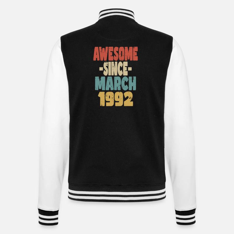 Génial mars 1992 - Veste Teddy - noir/blanc