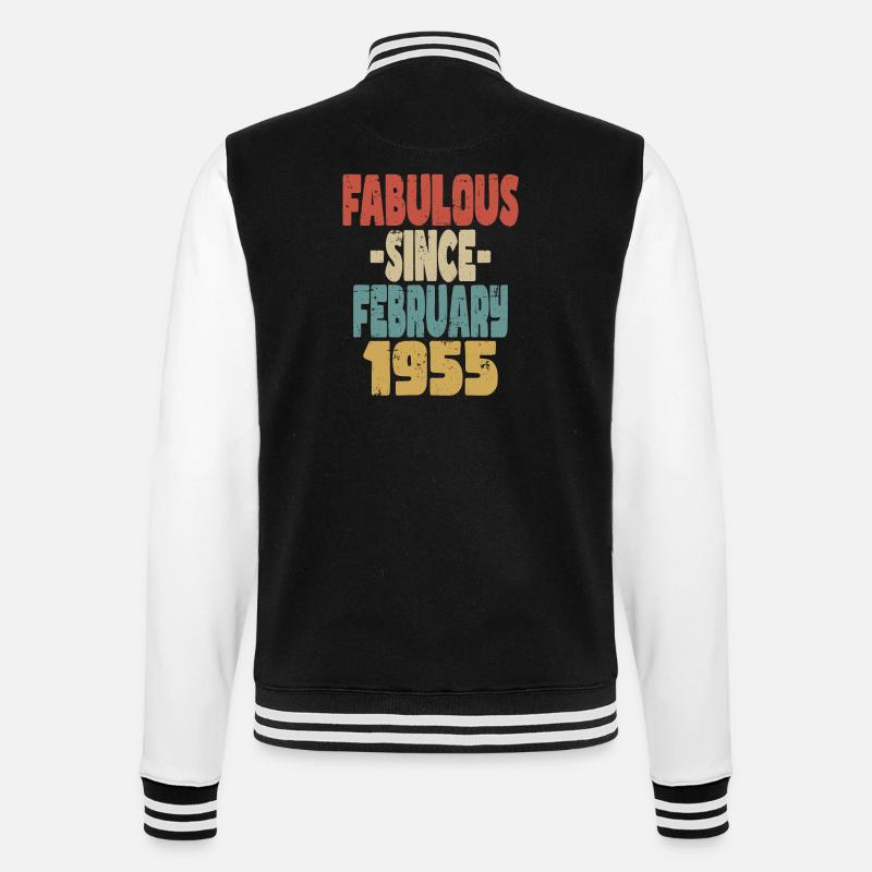 Fabuleux février 1955 - Veste Teddy - noir/blanc