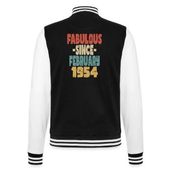 Fabelhafter Februar 1954 - College-Sweatjacke - Schwarz/Weiß - Hinten - Marisol (170cm)