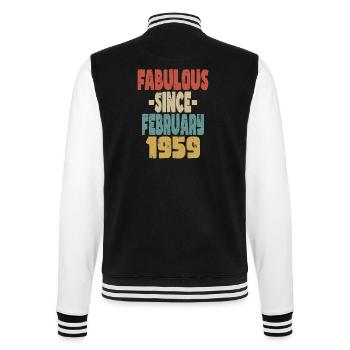 Fabuleux Février 1959 - Veste Teddy - noir/blanc - Dos - Marisol (170cm)